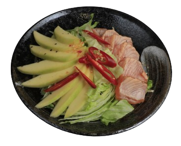 Gegrillter Fischsalat