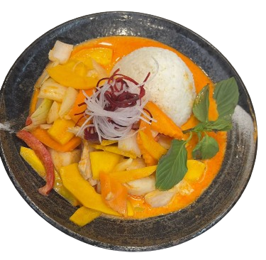 Curry Kürbis mit Hühnerfleisch